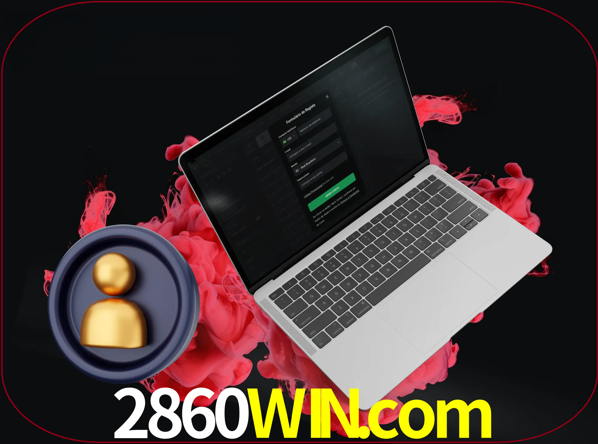 No cabeçalho do site 2860win, clique no botão que o levará a um formulário especial onde terá de introduzir as suas informações actuais.